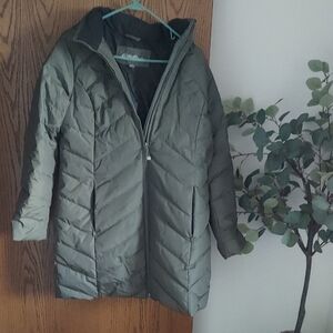 Eddie Bauer Olive Puffer Coat